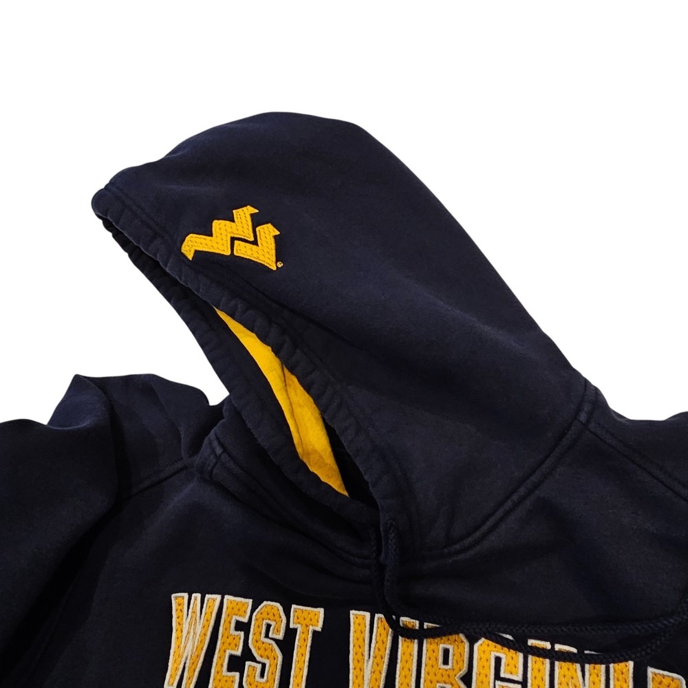 VTG Nike Team West Virginia Mountaineers Hoodie Center Swoosh NCAA Y2K Size L - Picture 6 of 12